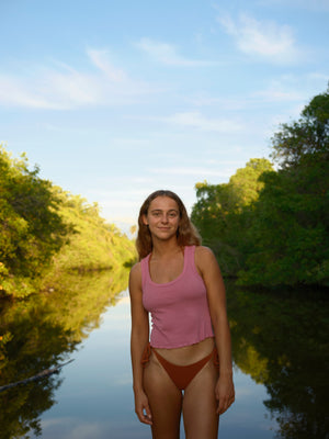 Image of Hemp Rib Tank in Passion Berry