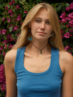 Image of Hemp Rib Tank in True Blue