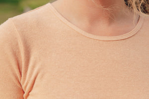 Image of Hemp Rib Tee in Blush