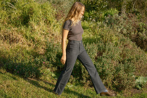 Image of Hemp Ribsy Tee in Faded Black