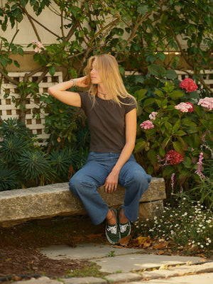 Image of Hemp Ribsy Tee in Faded Black