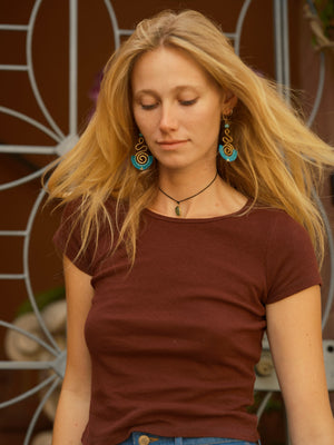 Image of Hemp Ribsy Tee in Malbec