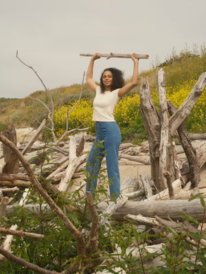 Image of Hemp Ribsy Tee in Natural