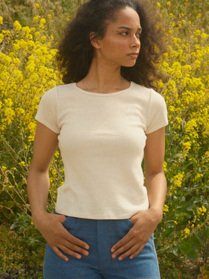 Image of Hemp Ribsy Tee in Natural