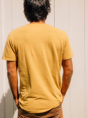 Image of Hemp Stripe Tee in Sun Shine