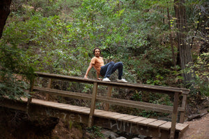 Image of Hemp Surf Supply Tee in Orange Earth