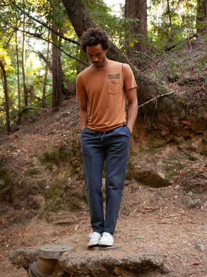 Image of Hemp Surf Supply Tee in Orange Earth