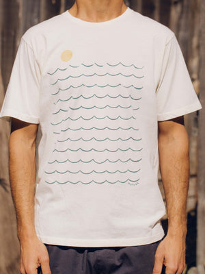 Image of Here Comes the Ocean Tee in Super Natural