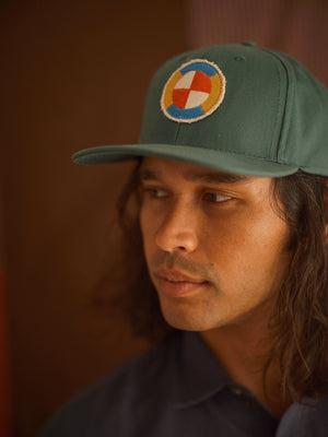 Image of Hex Patch Hat in Rover Green