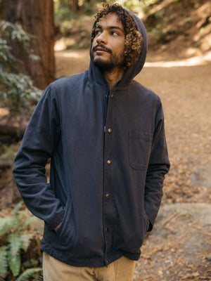 Hooded Deck Jacket - S - Mollusk Surf Shop - description