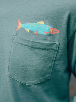 Image of Hot Salmon Long Sleeve in Wakame