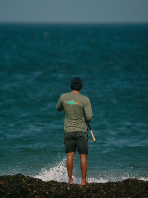 Image of Hot Salmon Long Sleeve in Wakame