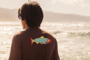 Image of Hot Salmon Tee in Brown