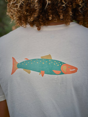 Image of Hot Salmon Tee in Super Natural