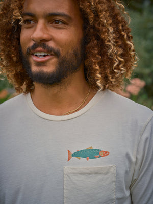 Image of Hot Salmon Tee in Super Natural