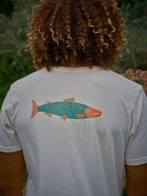 Image of Hot Salmon Tee in Super Natural