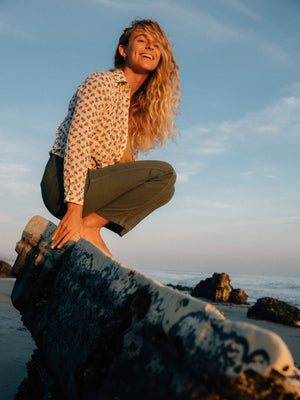 Image of Jane Shirt in Sand Flower