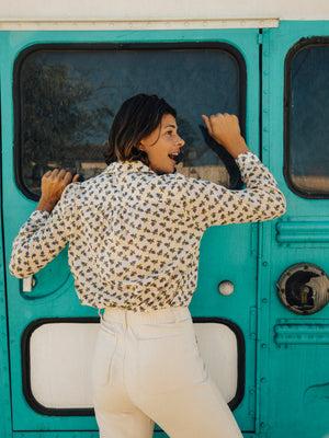 Image of Jane Shirt in Sand Flower