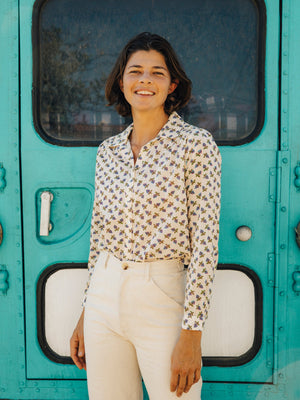 Image of Jane Shirt in Sand Flower