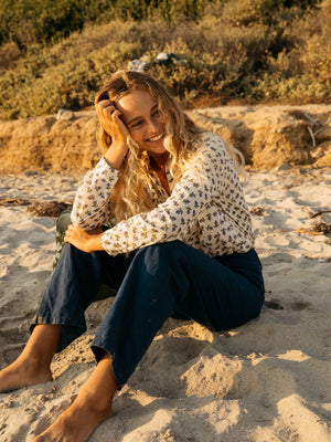 Image of Jane Shirt in Sand Flower