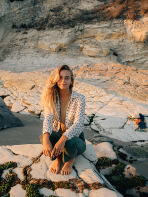 Image of Jane Shirt in Sand Flower