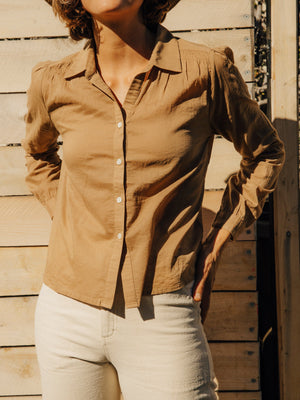 Image of Jane Shirt in Tan Earth