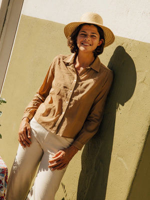 Image of Jane Shirt in Tan Earth