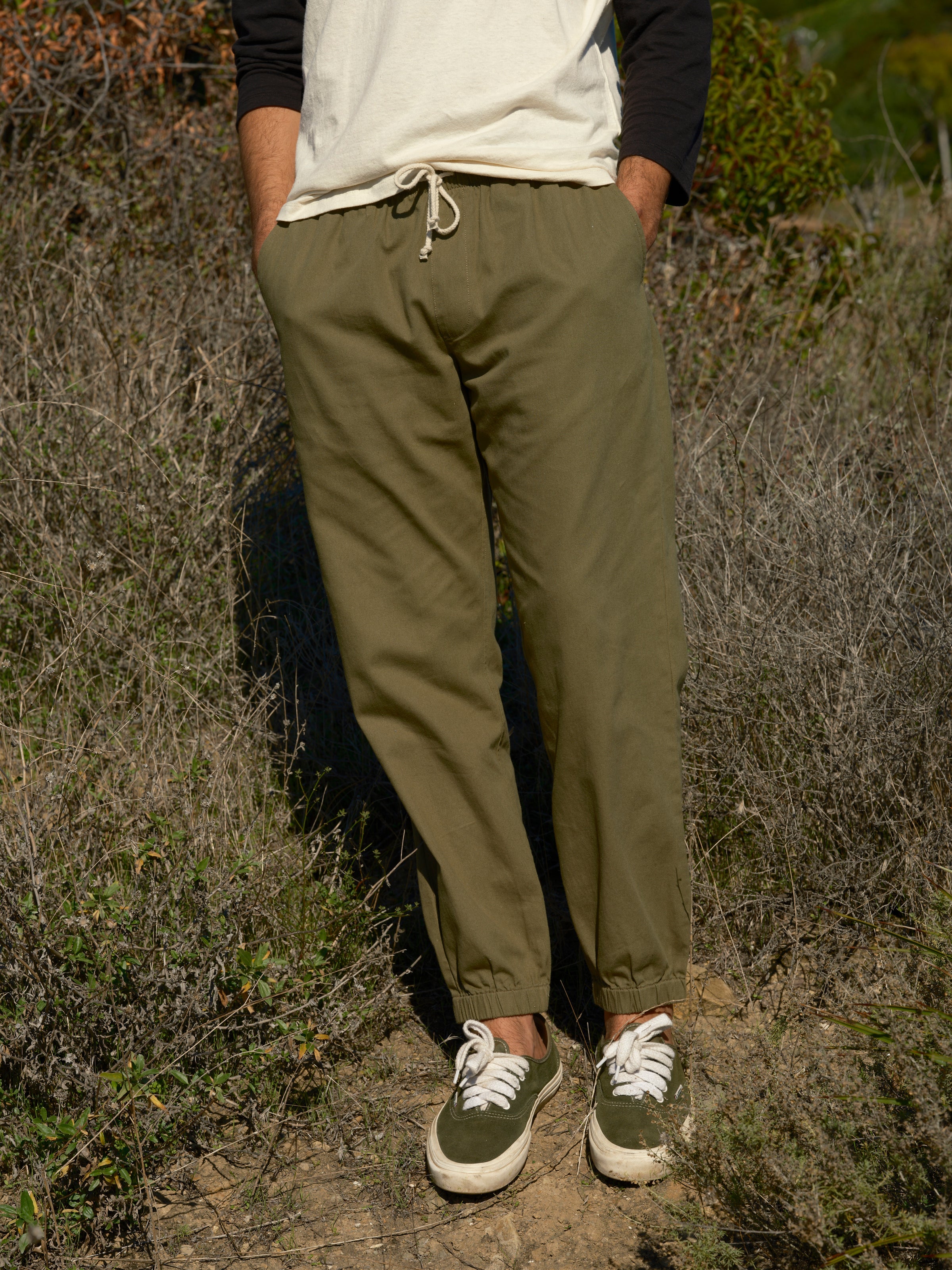 Active Lazy Pants / Brushed Olive – Battenwear