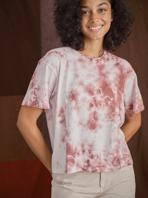 Image of Kat Tee in Lavender Tie Dye