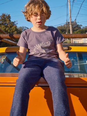 Image of Kids Angler Tee in Faded Navy