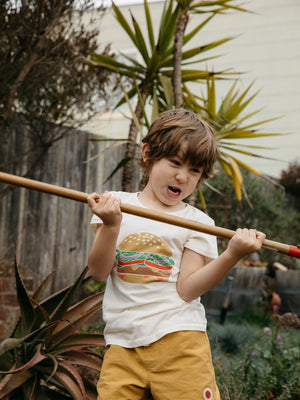 Kids Cheeseburger Tee - 3-6M - Mollusk Surf Shop - description