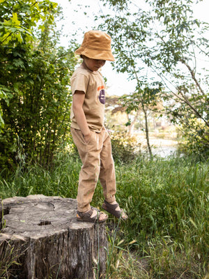 Image of Kids Dune Pants in Tan Earth