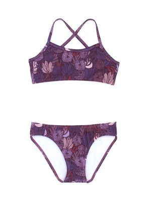 Image of Girls Bikini in Purple Tidepool