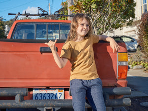 Image of Kids Grazer Tee in Tan Earth