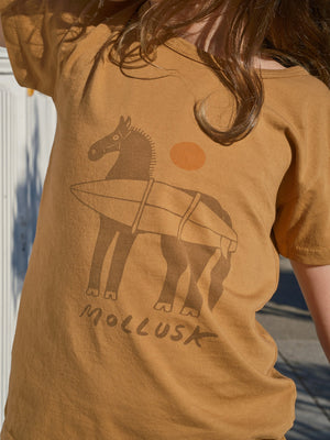 Image of Kids Grazer Tee in Tan Earth