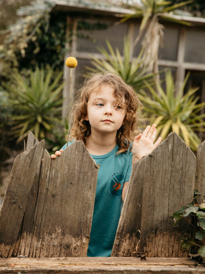 Image of Kids Hang Ten Tee in Washed Sapphire