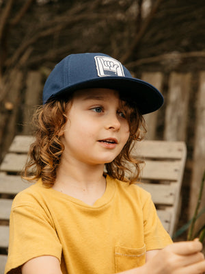 Image of Kids Shaka Hat in Navy