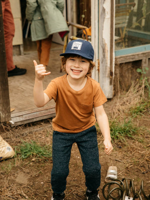 Image of Kids Shaka Hat in Navy