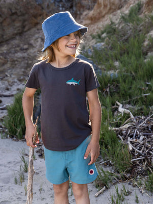 Kids Shark Tee - 3-6M - Mollusk Surf Shop - description