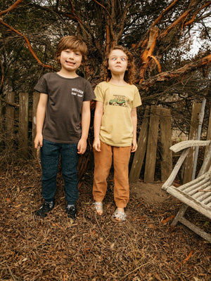 Image of Kids Shop Tee in Faded Black