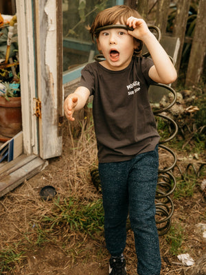 Image of Kids Shop Tee in Faded Black