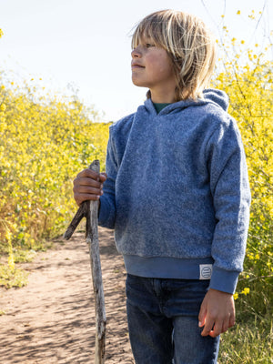 Image of Kids Softest Hoodie in True Blue