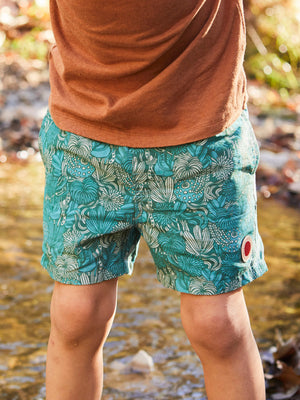 Image of Kids Vacation Trunks in Green Tidepool