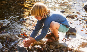 Image of Kids Vacation Trunks in Washed Sapphire