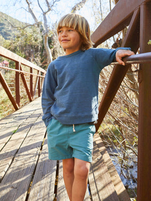 Image of Kids Vacation Trunks in Washed Sapphire