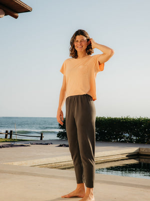 Image of Knit Laleh Pant in Faded Black