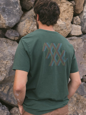 Image of Lattice Energy Tee in Rover Green