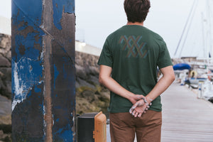 Image of Lattice Energy Tee in Rover Green