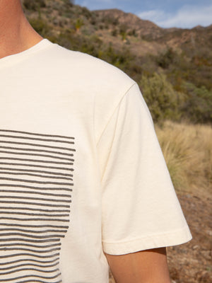 Image of Lined Up Tee in Super Natural