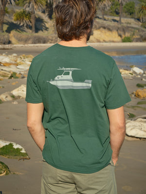 Image of Long Way Tee in Rover Green